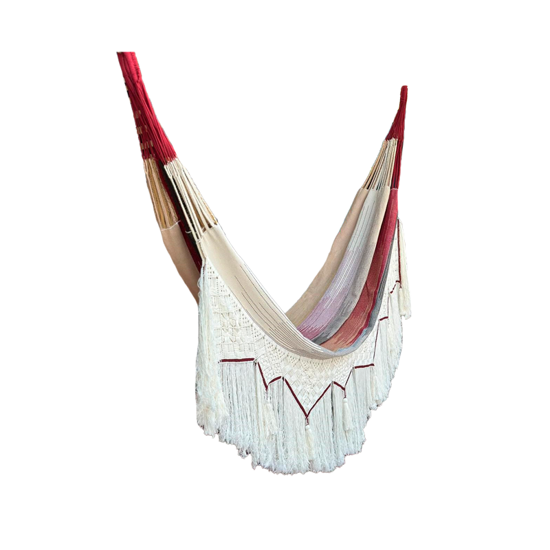 Hamaca Exclusiva a Mano Diseño en Hilo Flecos