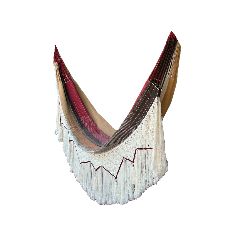 Hamaca Exclusiva a Mano Diseño en Hilo Flecos