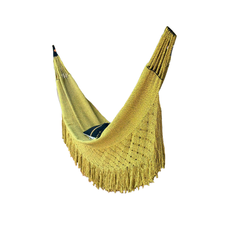 Hamaca Artesanal en Hilo Exclusiva Amarilla
