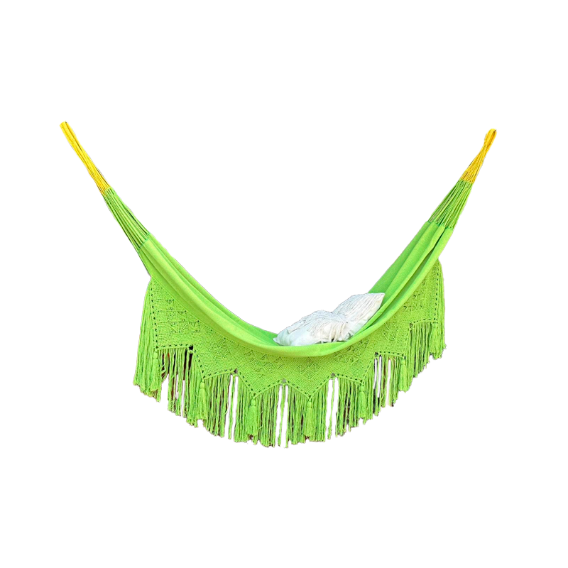 Hamaca Artesanal Grande Fina Verde