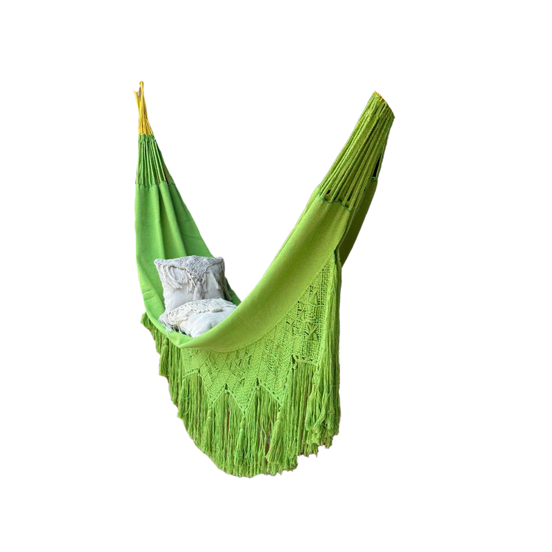 Hamaca Artesanal Grande Fina Verde