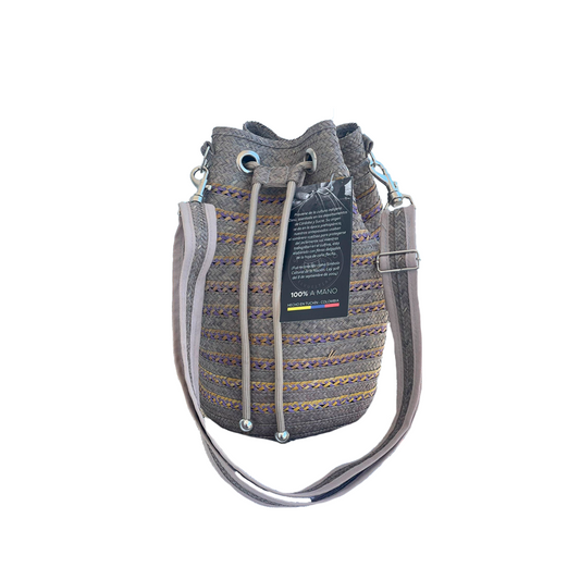 Mochila en Caña Flecha Exclusiva Tejido Figuras