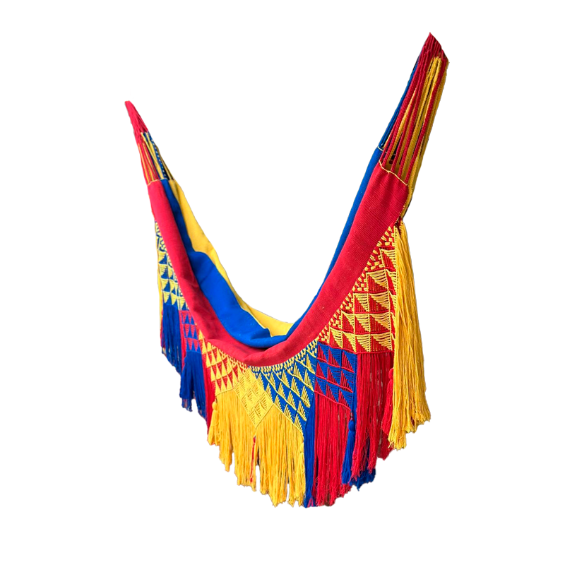Hamaca Exclusiva Diseño Tricolor Fina en Hilo