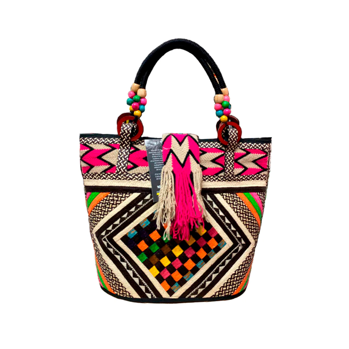 Bolso Multicolor Diseño Exclusivo Caña Flecha
