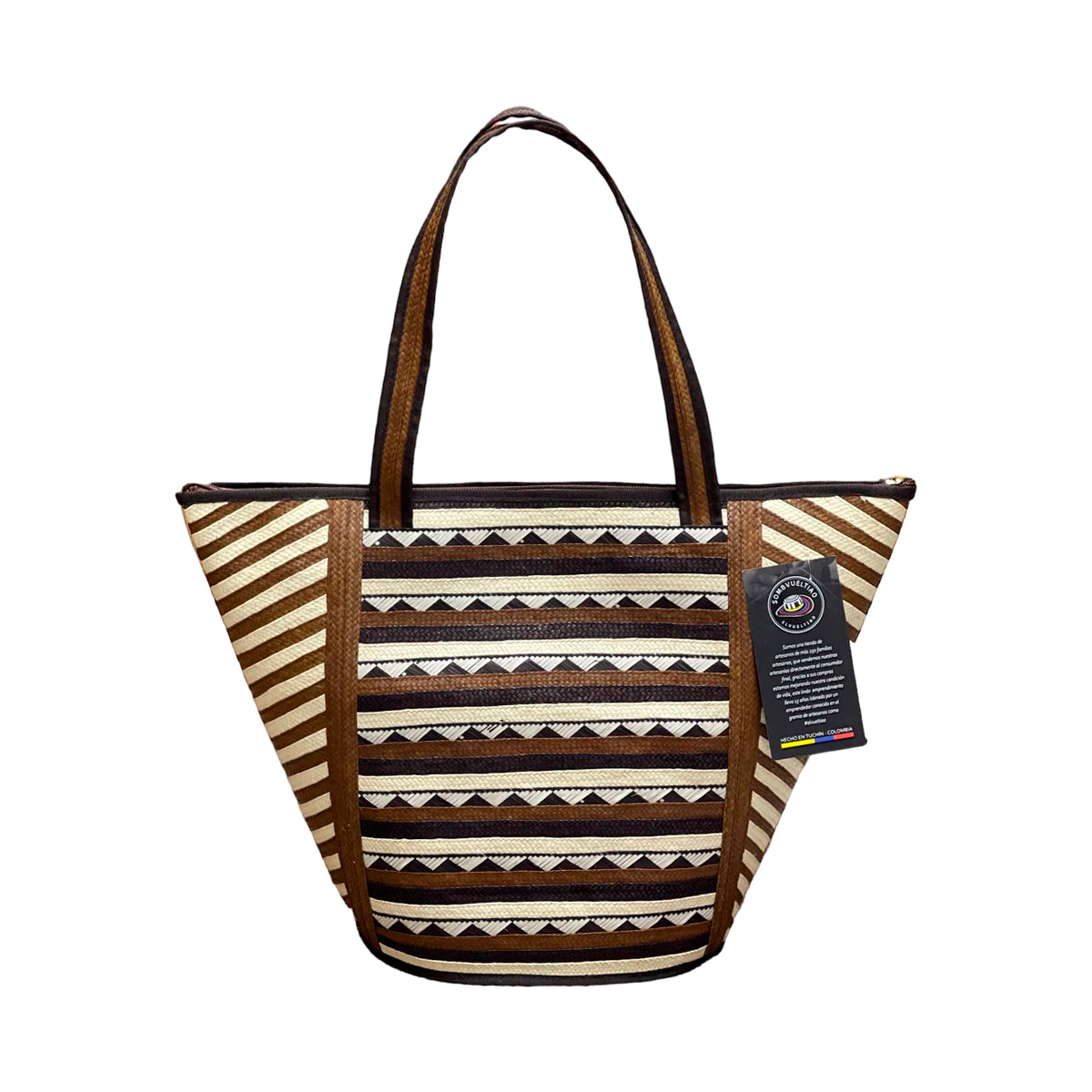 Bolso Artesanal Exclusivo Diseño Pintas Artesanales