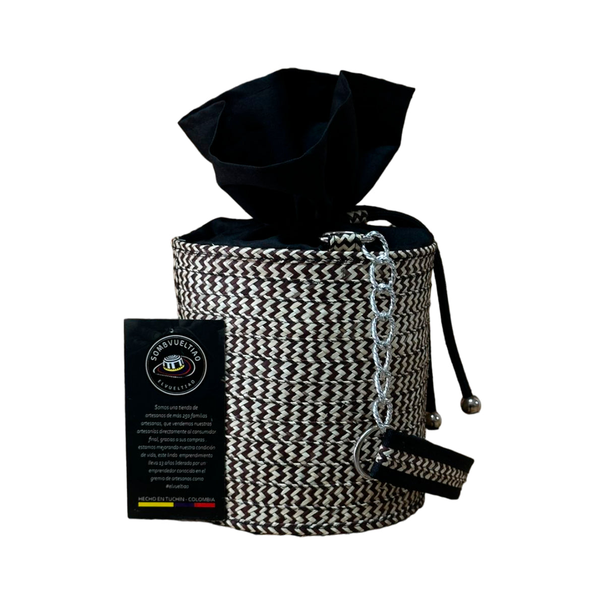 Bolso Cilindro Exclusivo con Moño Diseño M