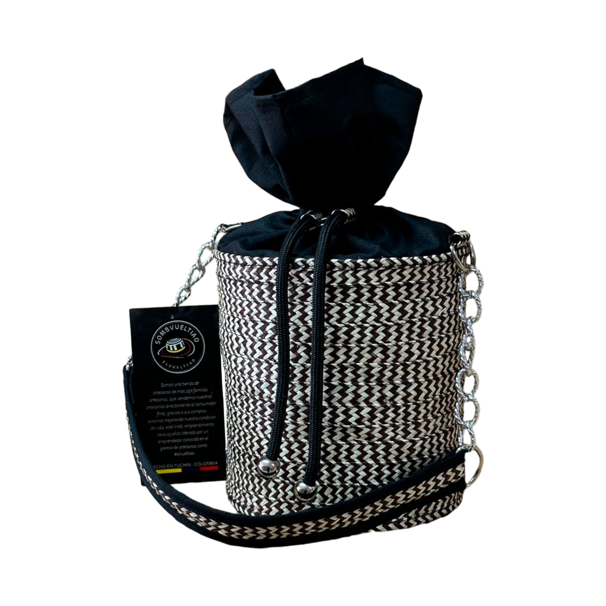 Bolso Cilindro Exclusivo con Moño Diseño M