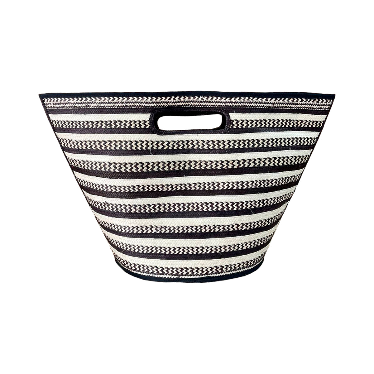 Bolso Artesanal a Mano Diseño Cebra Espiral