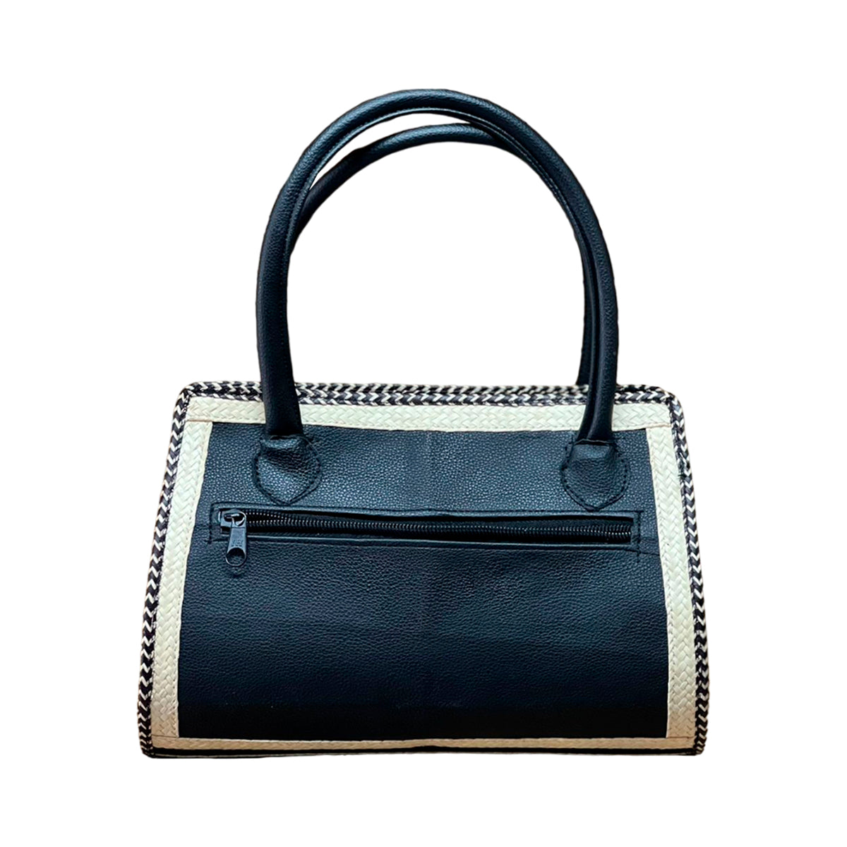 Bolso Exclusivo Artesanal en Cuero y Caña Flecha