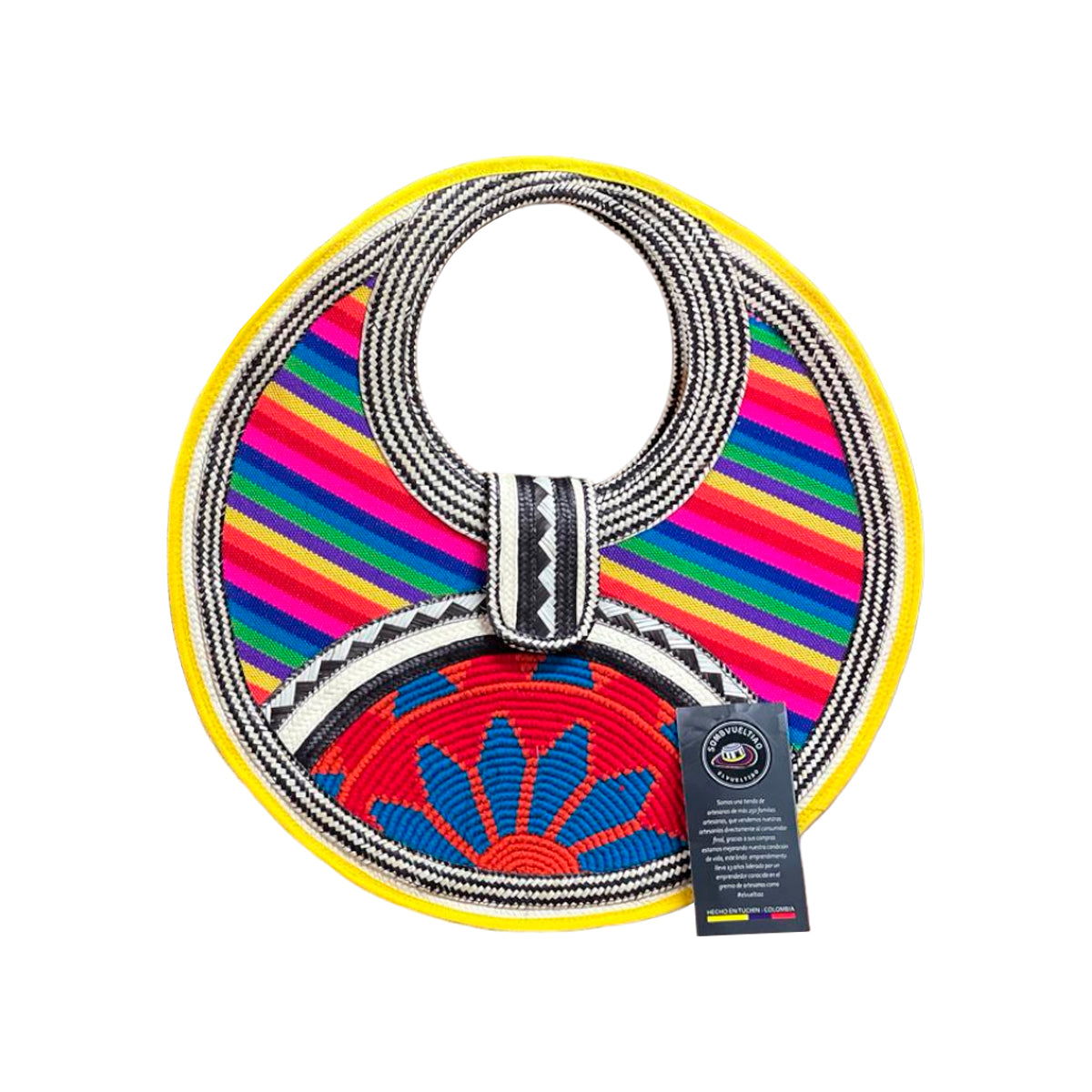 Bolso CD Exclusivo Multicolor con Diseño Amarillo