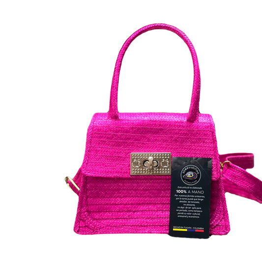Cartera Exclusiva Artesanal Diseño Fucsia