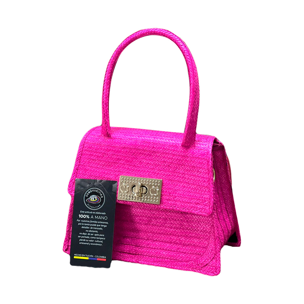 Cartera Exclusiva Artesanal Diseño Fucsia