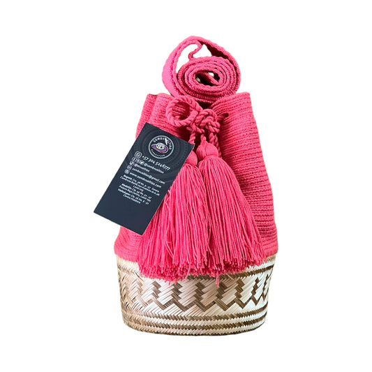 Mochila de Hilo Exclusiva Rosa