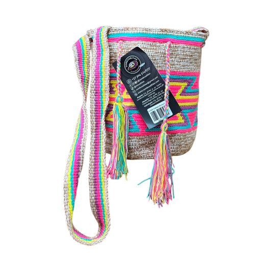Mochila Wayuu Mediana Exclusiva Multicolor