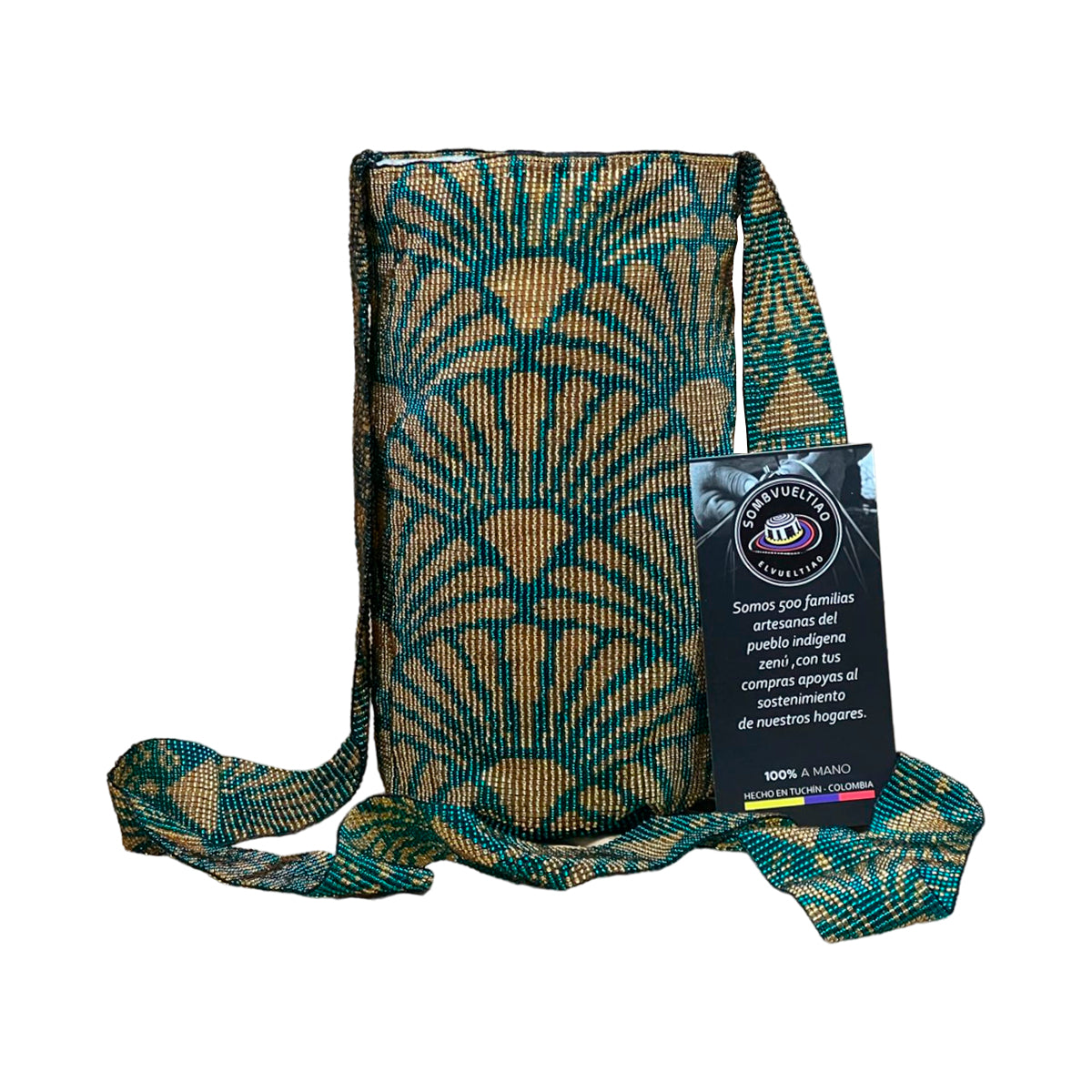 Mochila de Mostacilla Diseño Colores Perlas