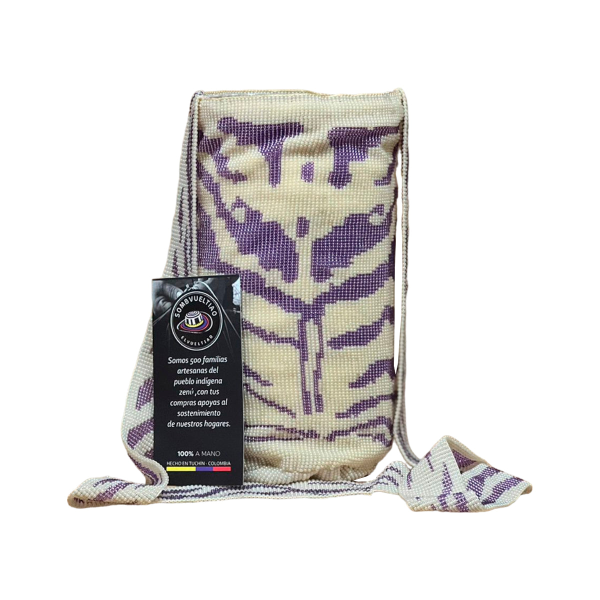 Mochila de Mostacilla Diseño Colores Perlas