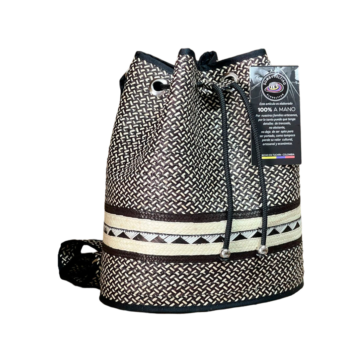 Morral Exclusivo en Caña Flecha Diseño Granito
