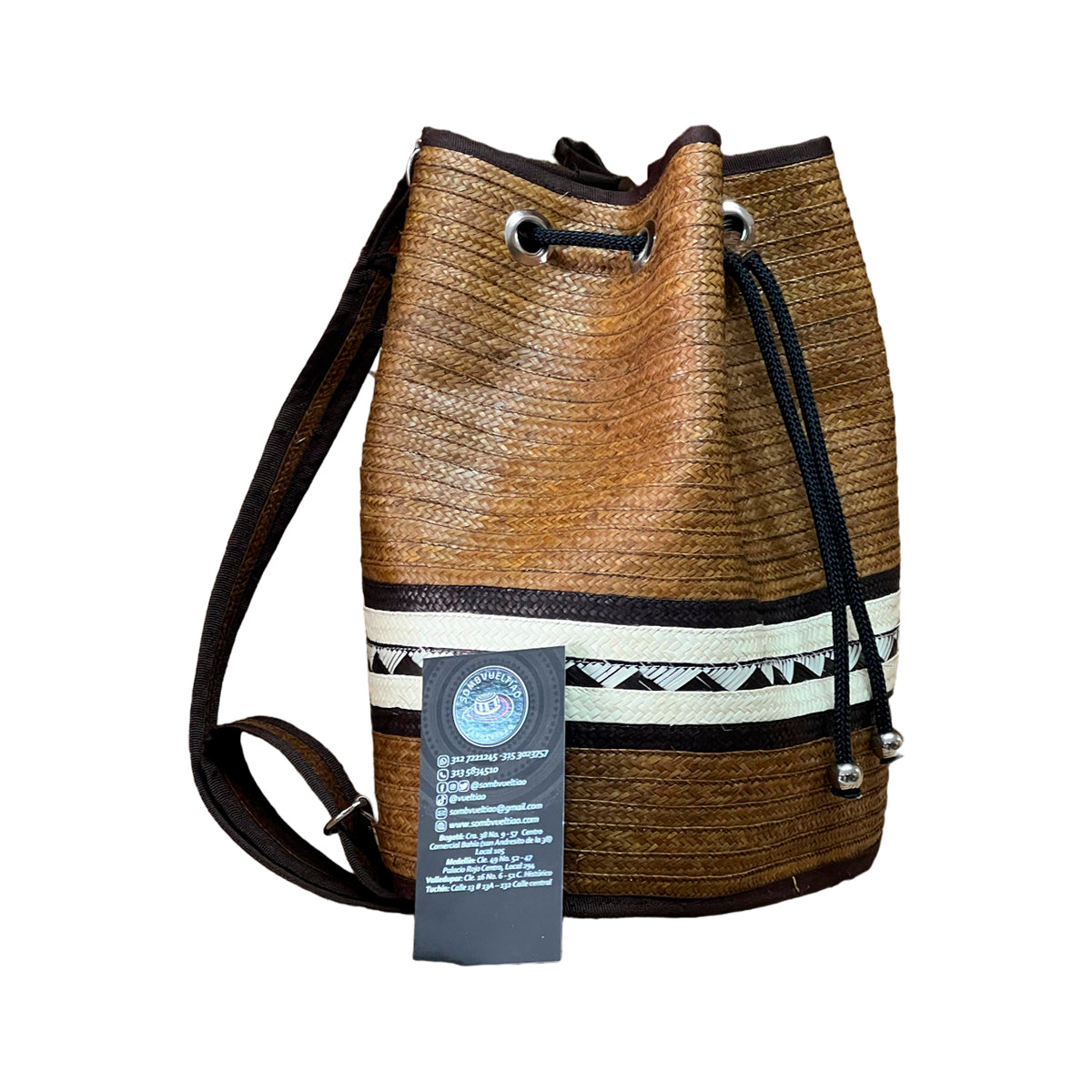 Morral Exclusivo en Caña Flecha Diseño Marrón