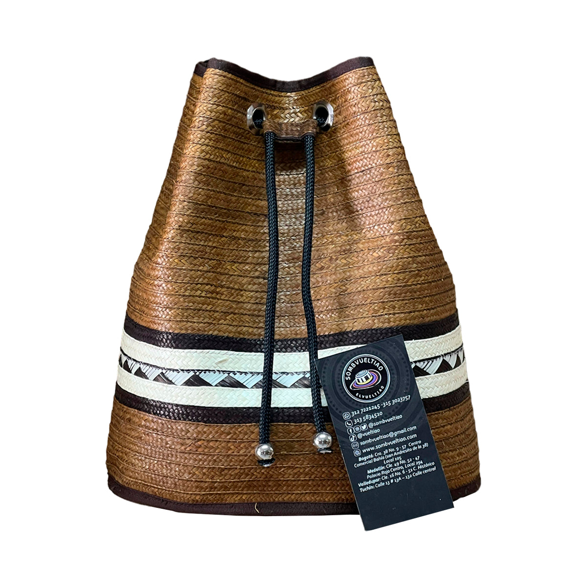 Morral Exclusivo en Caña Flecha Diseño Marrón