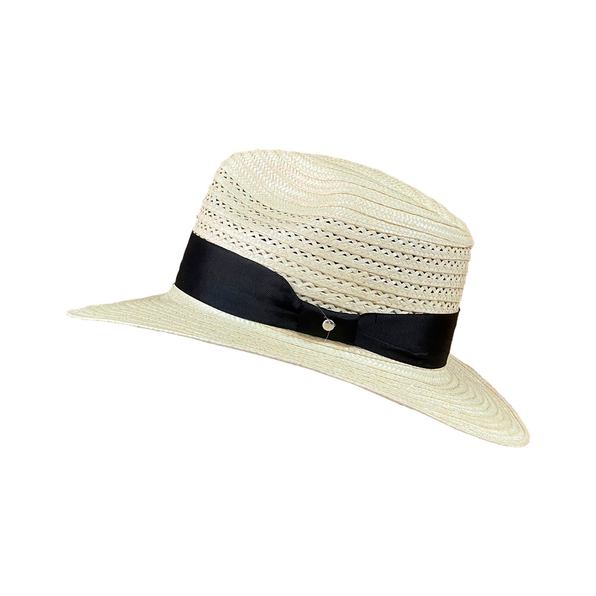 Sombrero Panameño Calado Diseño Crudo