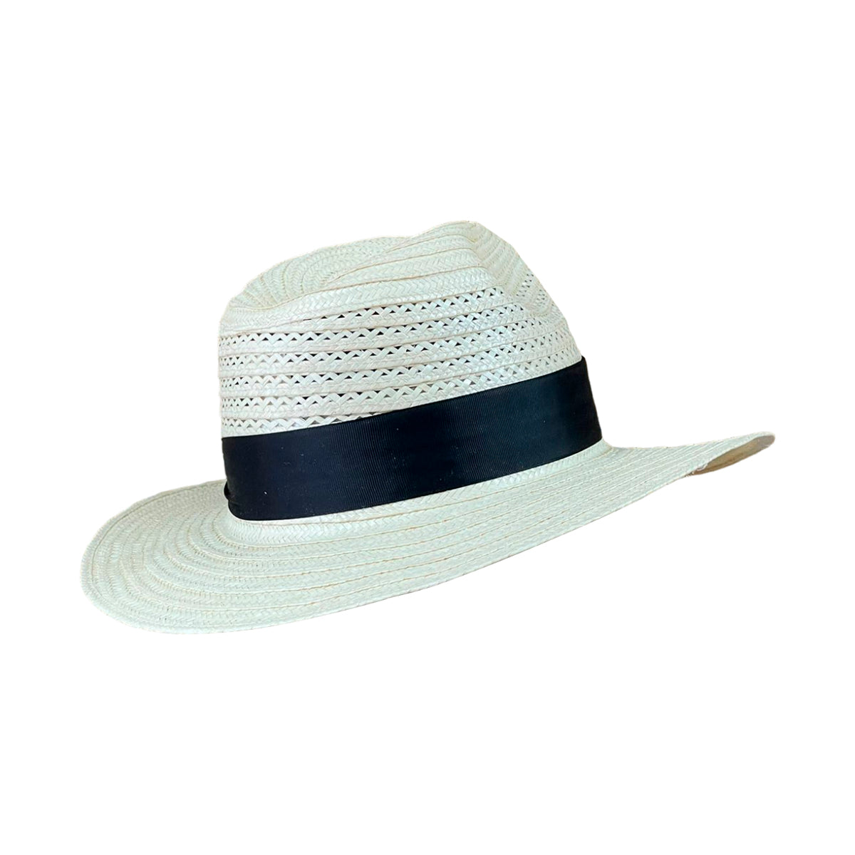Sombrero Panameño Calado Diseño Crudo