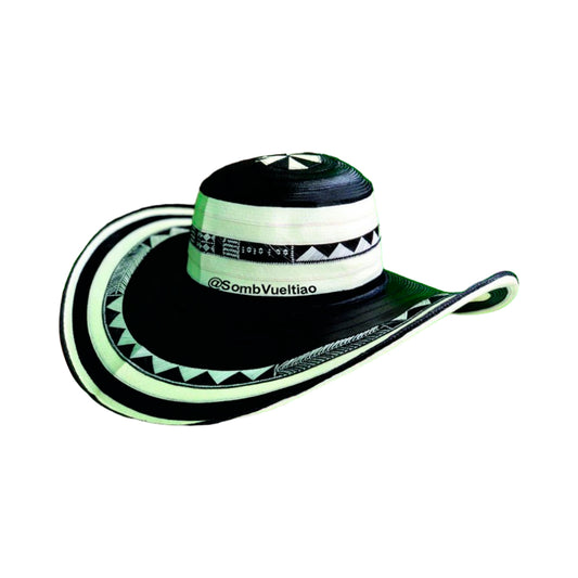 Sombrero 23 Fibras Exclusivo Color Negro MY