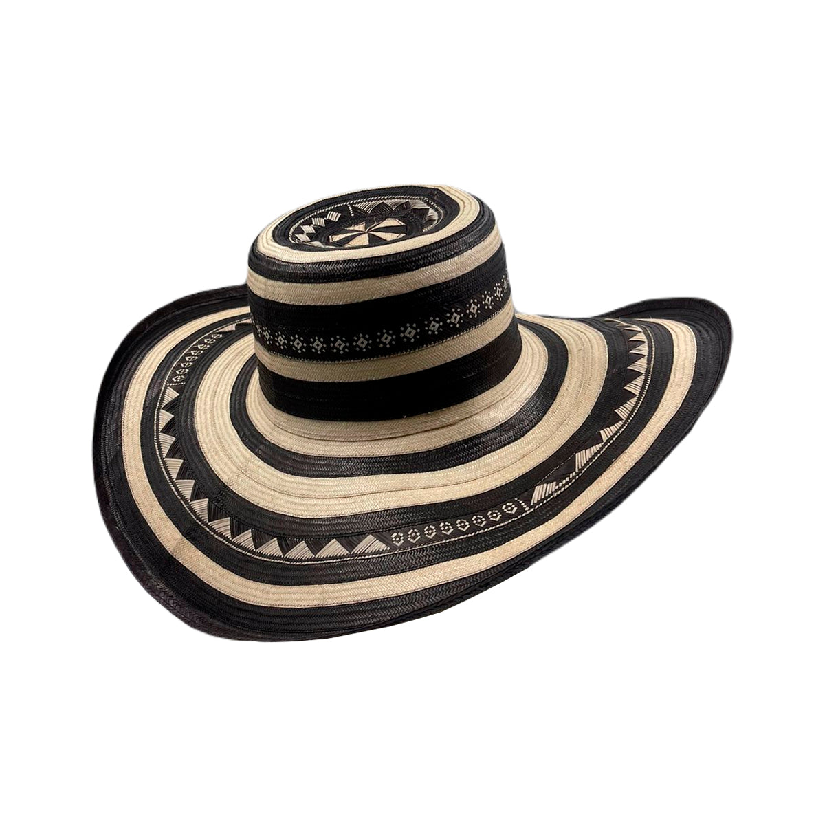 Sombrero 23 Fibras Exclusivo Beige Negro