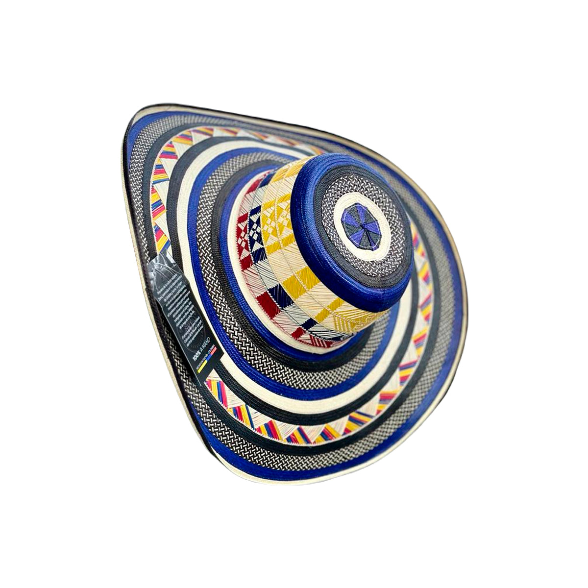 Sombrero 27 Fibras Diseño Colombiano Multicolor