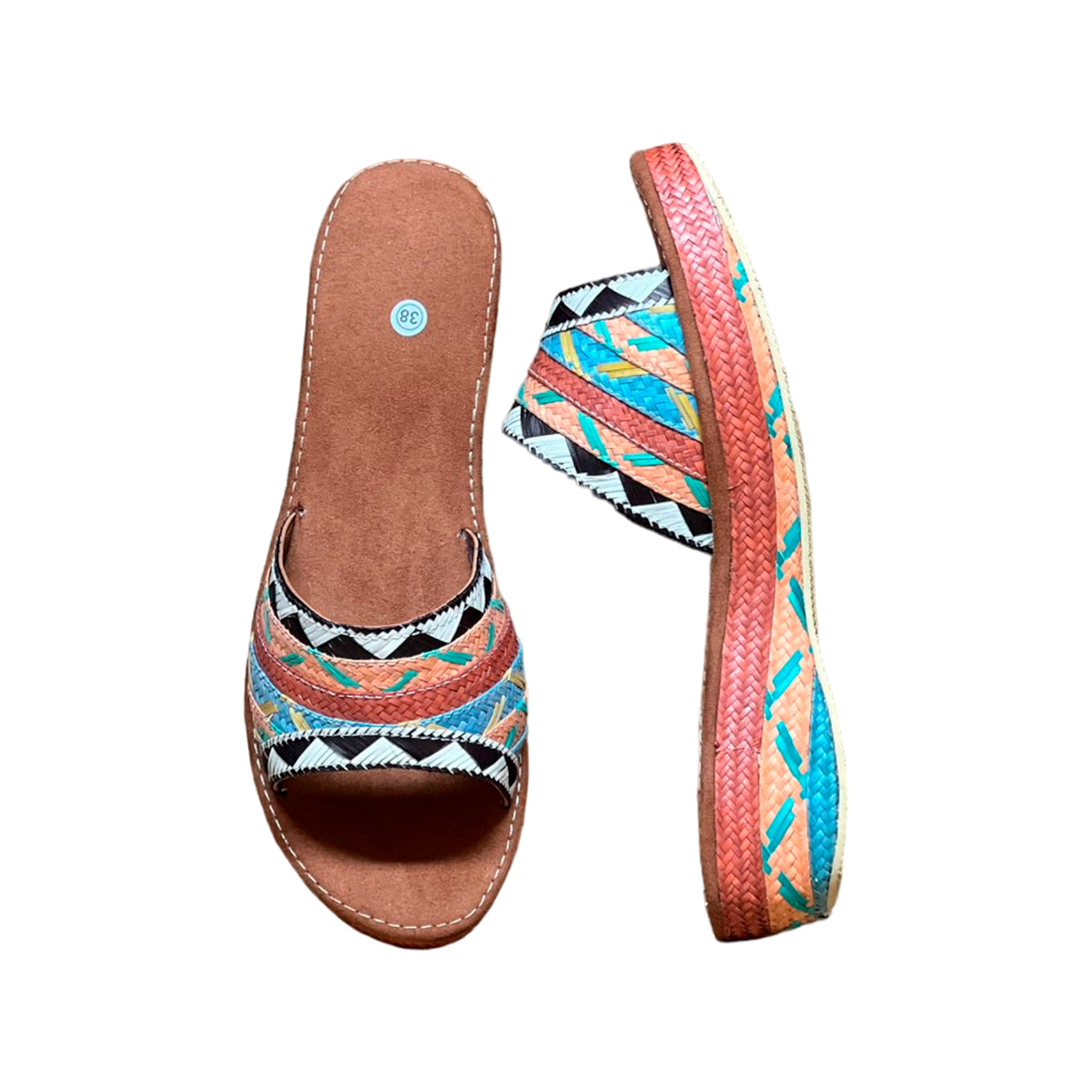 Sandalias Artesanales Diseño Figuras y Colores