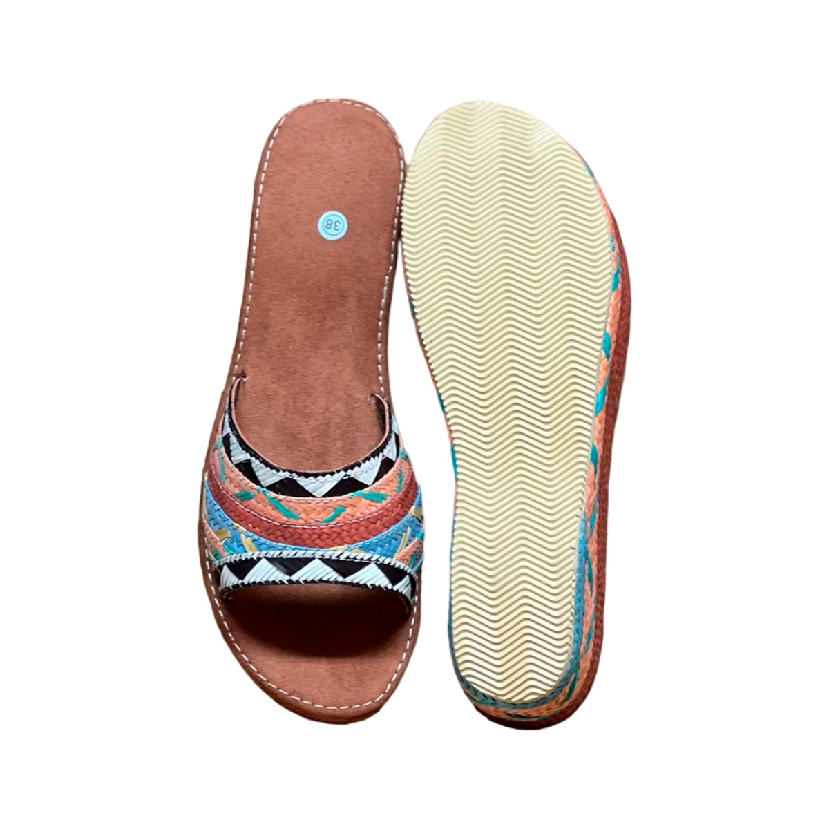 Sandalias Artesanales Diseño Figuras y Colores