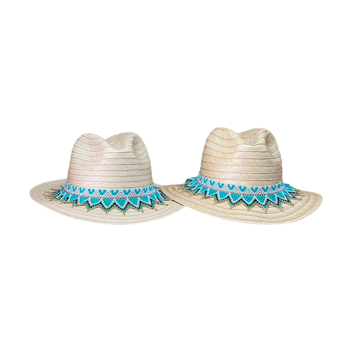 Sombrero Fedora Diseño Ala Plana Beige