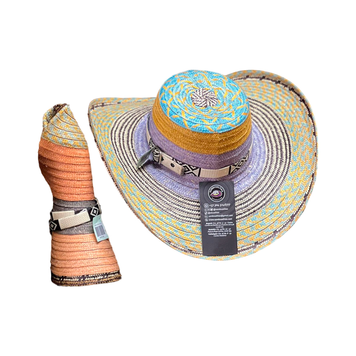 Sombrero Tendencia Exclusivo Multicolor Único