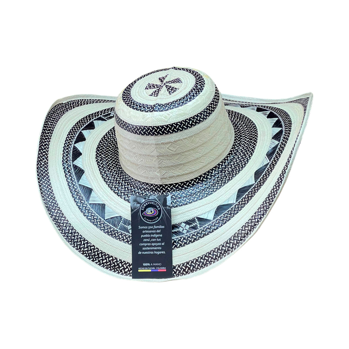 Sombrero 27 Fibras Diseño Granito con Figuras