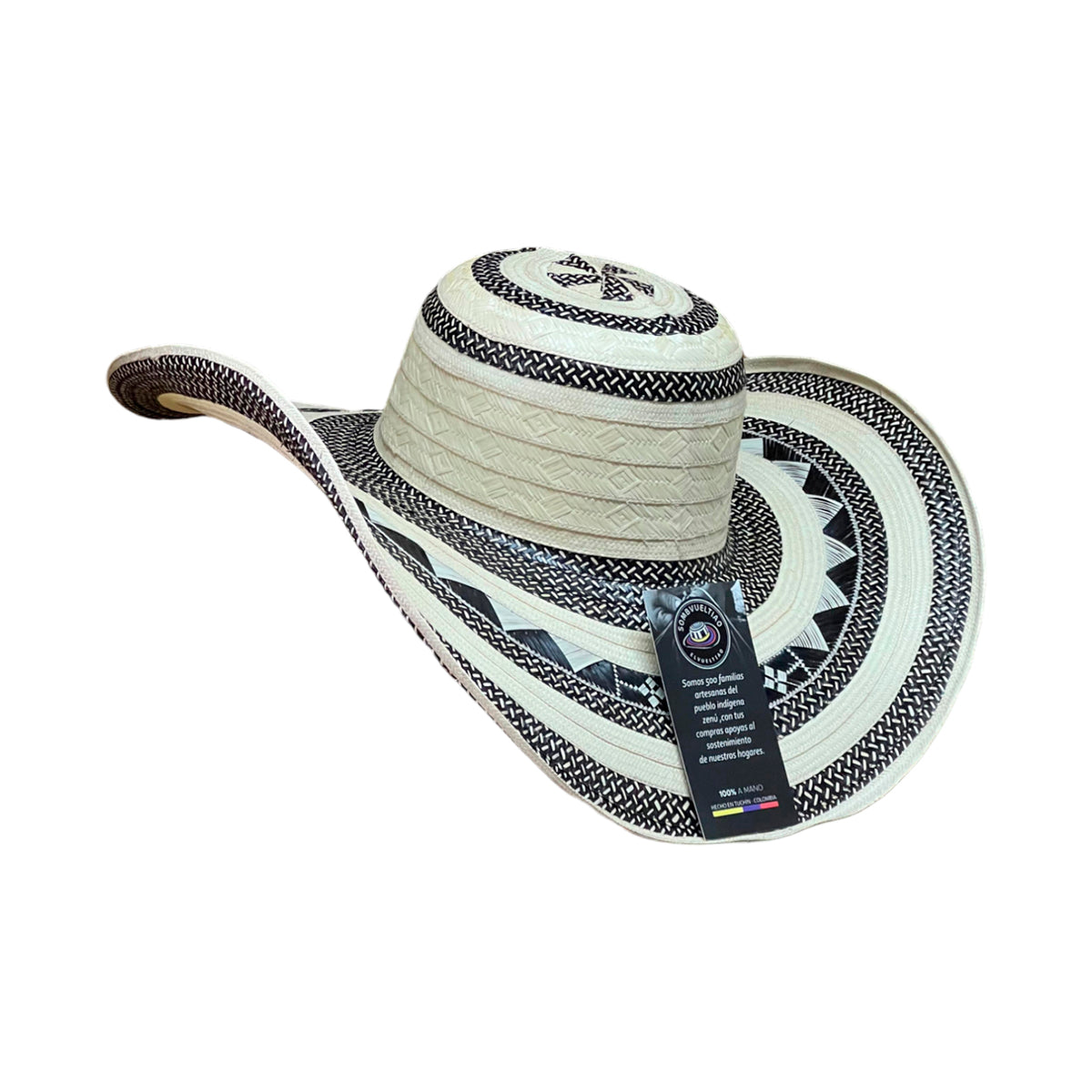 Sombrero 27 Fibras Diseño Granito con Figuras