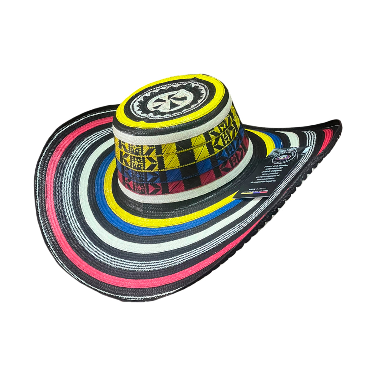 Sombrero 19 Fibras Tricolor Exclusivo Colombiano