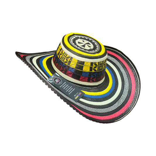 Sombrero 19 Fibras Tricolor  Exclusivo Colombiano