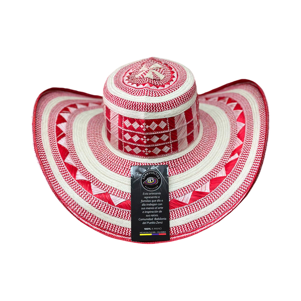 Sombrero 23 Fibras Exclusivo Tejido Caña Flecha