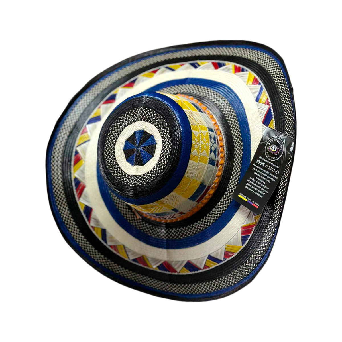 Sombrero 27 Fibras Pintas Tricolor Extrafino