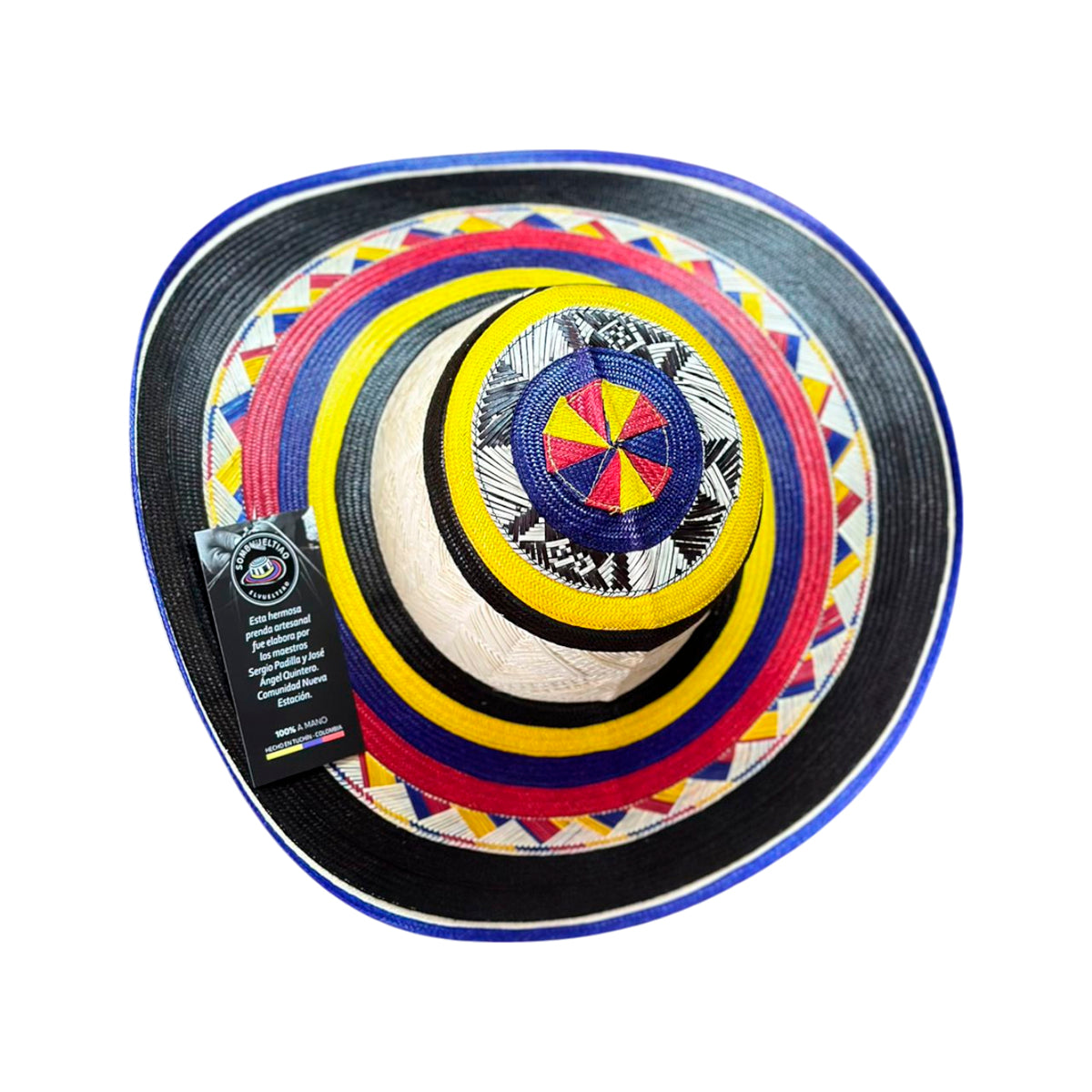 Sombrero 27 Fibras Exclusivo Multicolor a Mano