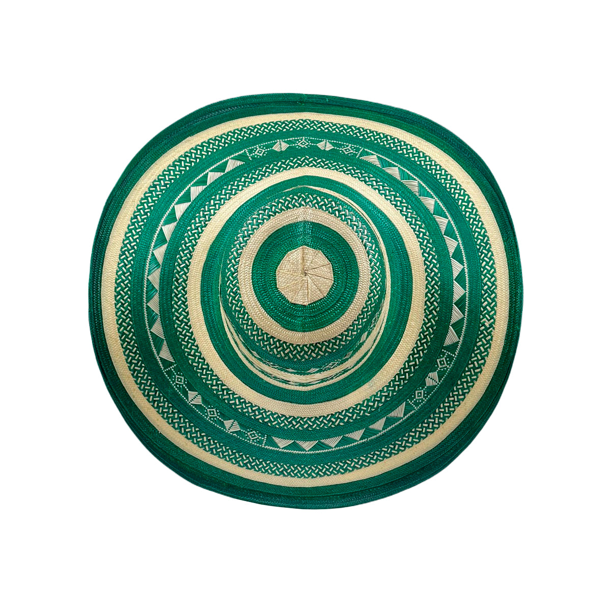 Sombrero 23 Fibras Exclusivo Diseño Verde