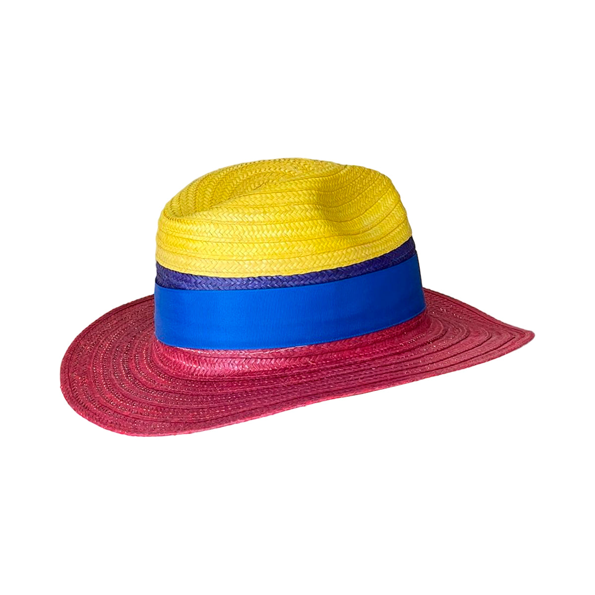 Sombrero Panameño Exclusivo Tricolor