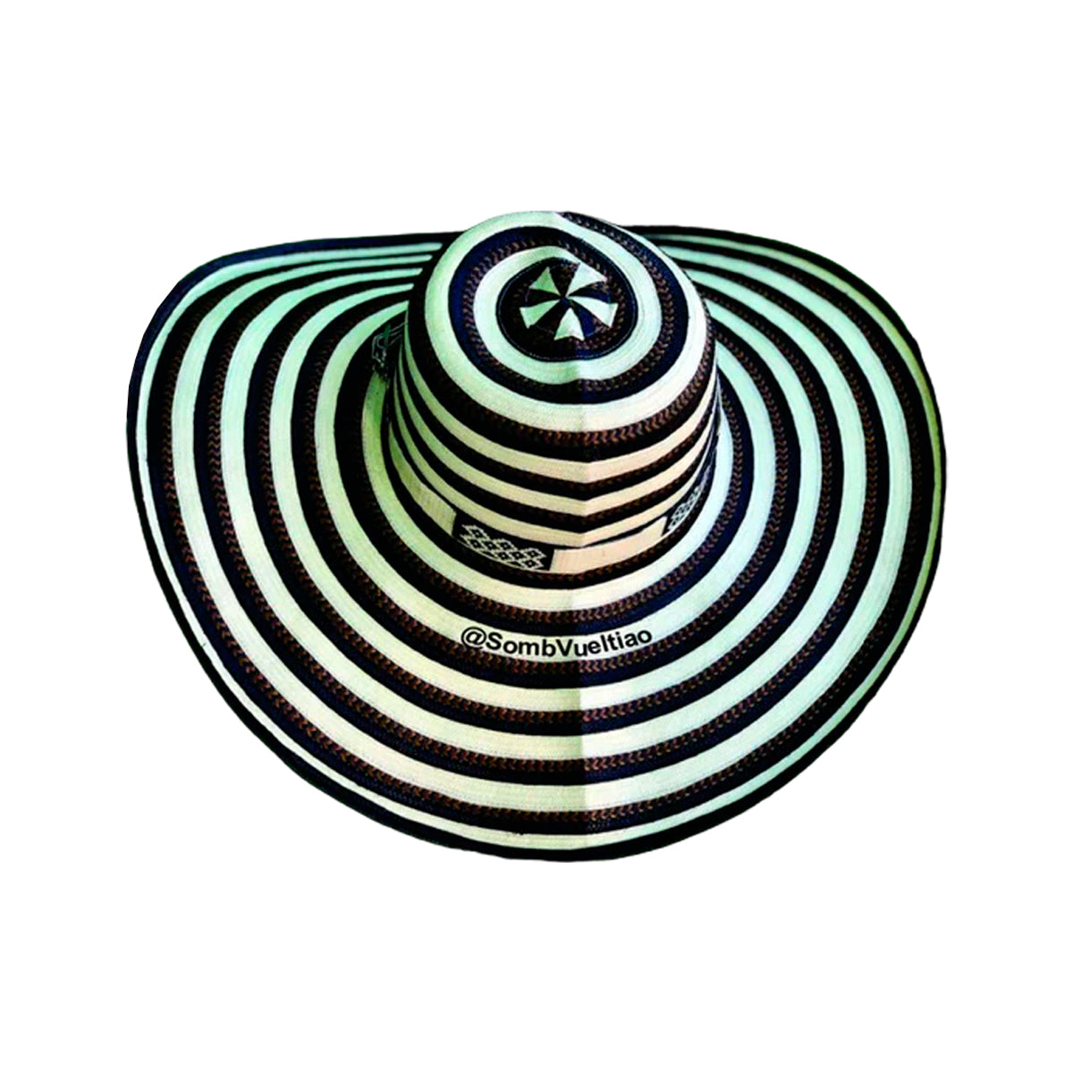 Sombrero 23 Fibras Diseño Cebra