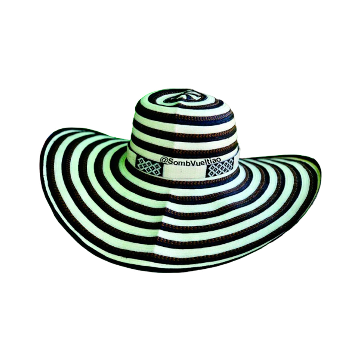 Sombrero 23 Fibras Diseño Cebra