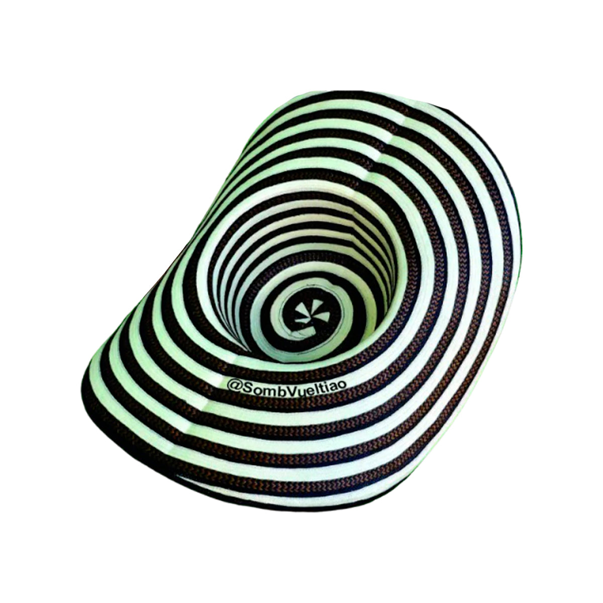 Sombrero 23 Fibras Diseño Cebra