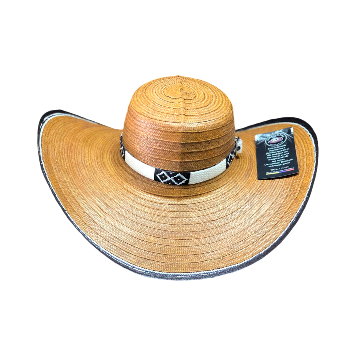 Sombrero Marrón 23 Fibras Diseño Extrafino