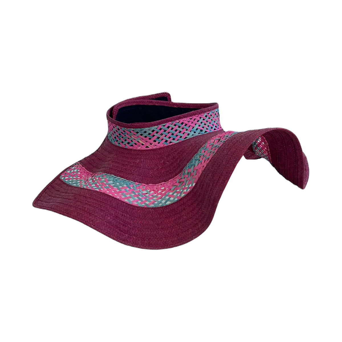 Visera Exclusiva Artesanal Morado Calada