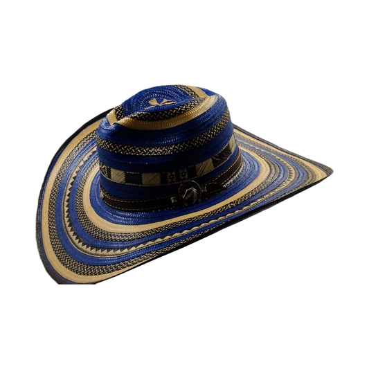 Sombrero 19 Fibras Hormado Azul