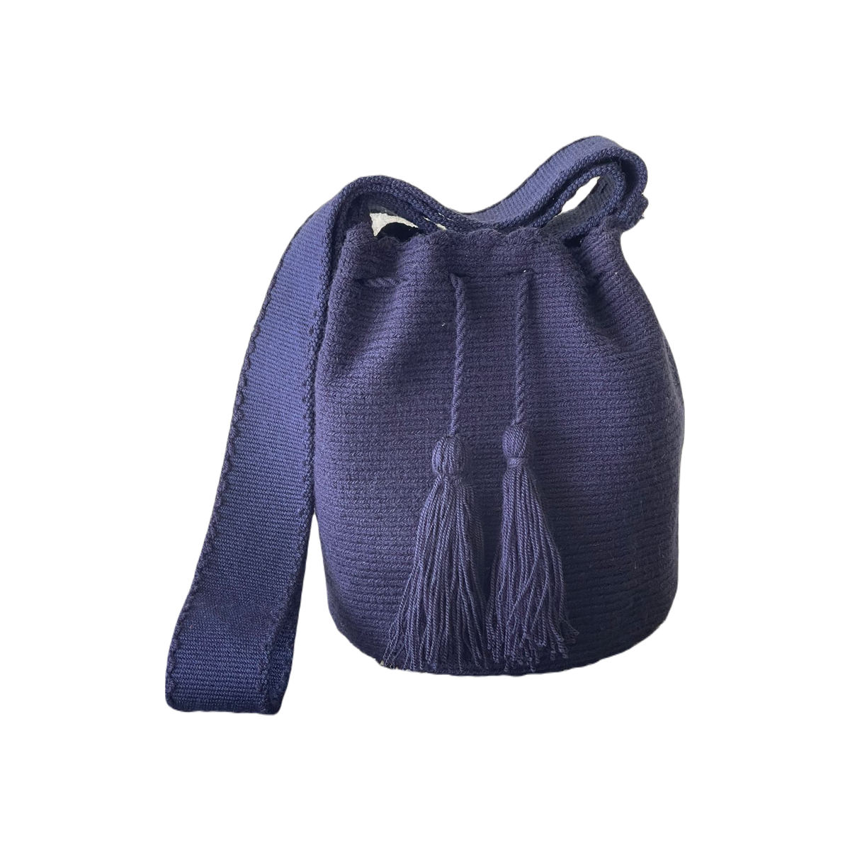 Mochila Unicolor Mediana Diseño Artesanal
