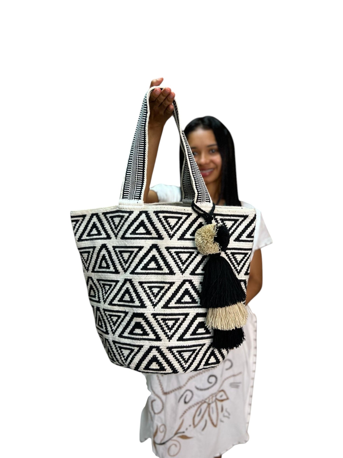 Mochilón Exclusivo Bolso Grande Multicolor con Figuras