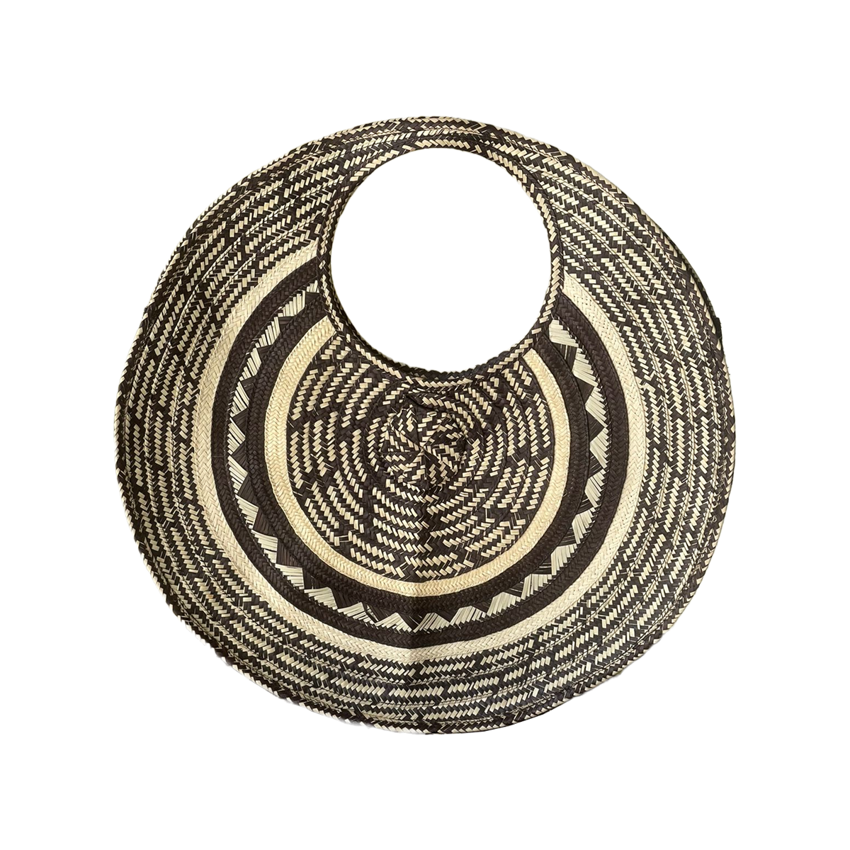 Bolso Diseño Disco Caña Flecha a Mano